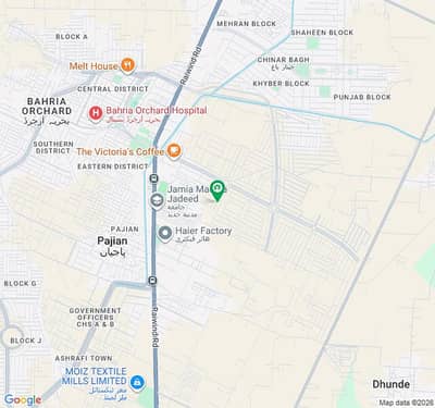 10. Marla plot for sale in Bahria Orchard Phase,4 block G-5 PUP @ Demand 88 lac