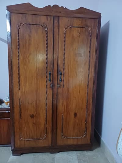 wooden wardrobe