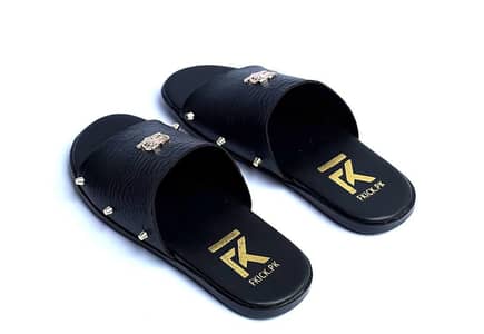 Golden Panther Black Leather - Size 8 9 10 New