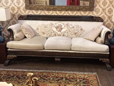 Chiniott design Pure Sheesham wood 5 seater w table