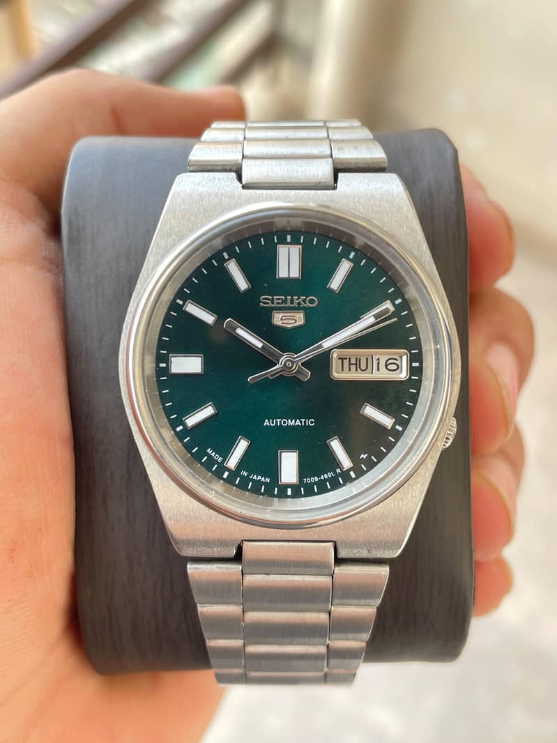 Rare Seiko 5 Automatic Green Dial | 7009 | Refurbished 0