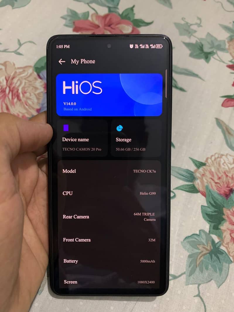 Tecno CAMON 20 Pro 5