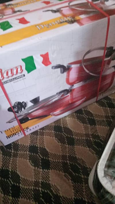 new kitchen set urgent sale marble non stick set 13 peace
