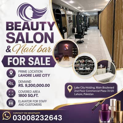 Beauty Salon & Nail Bar for Sale /Running Business /Salon / Nail bar