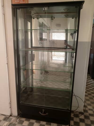 Glass Door Wooden Showcase