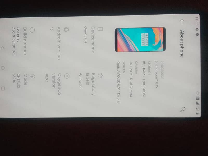 One Plus 5T 2