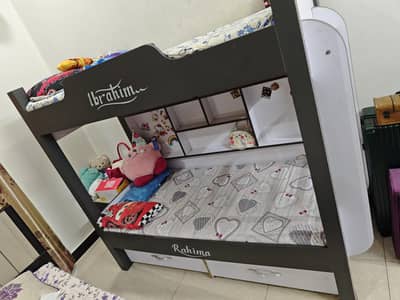 Bunk Bed|kids bed|baby bed|kids furniture|baby wooden bed