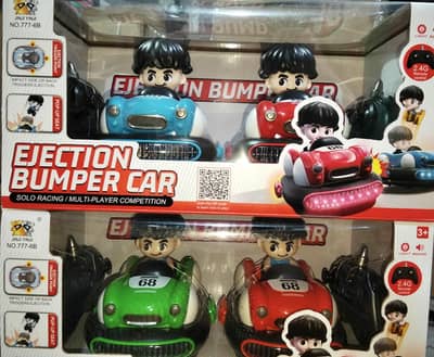 JINJI YINJI 777-6B RC Ejection Bumper Car Set - 2 Player Blue Red