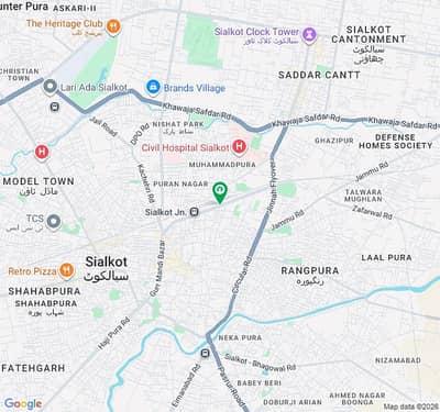 2 shops + Apartment For Sale Near Punjab College Railway Road Sialkot