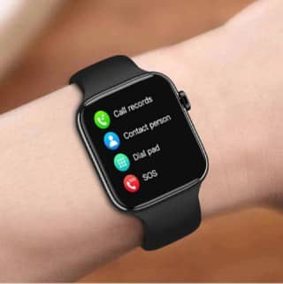 Black Aura Smart Watch - Sleek Fitness & Health Tracker (Excellent)