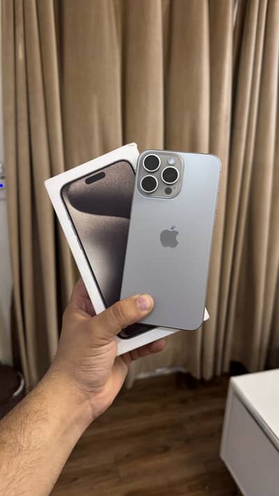 Apple iPhone 15 Pro Max HK 256GB 100% BH WATERPACK PTA APPROVED