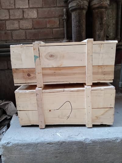 WOODEN BOX WITH CAP  ( LAKRI KI PETTI)