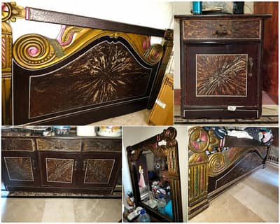BED and DRESSING TABLE