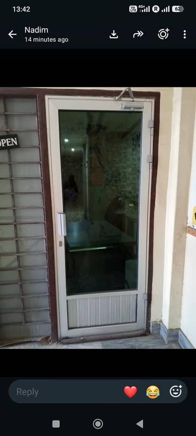 Aluminium door for sale with glass
