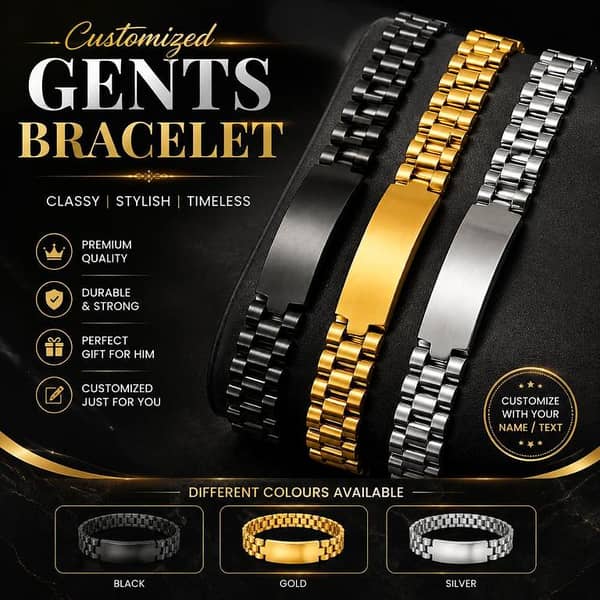 Customized Gents Bracelet for Men