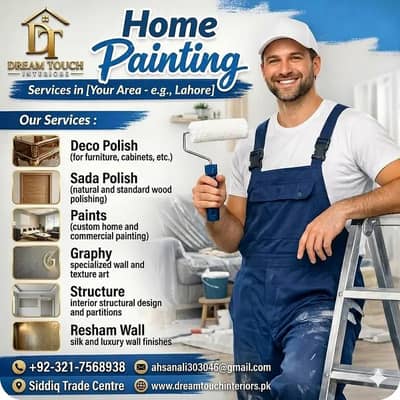 Luxury Paint services, Texture, & Partitions, Sada Polish, Deco Polish