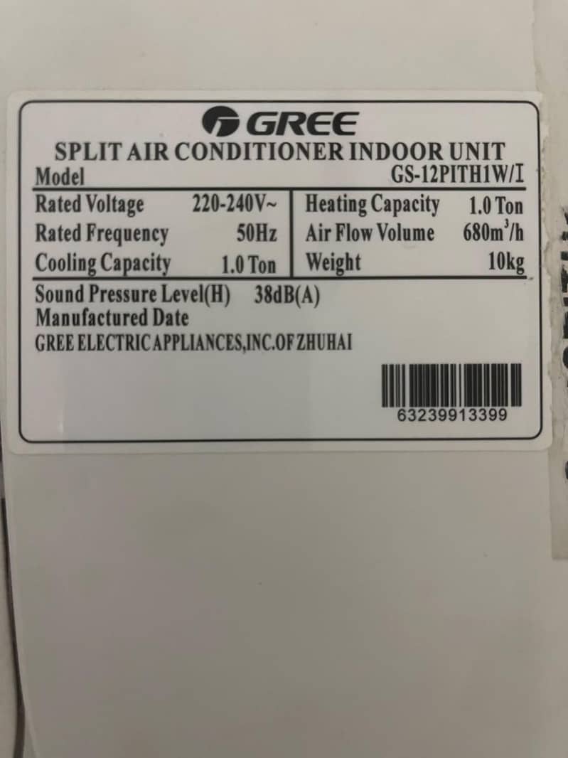 Gree 1 ton split ac 2