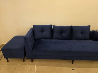 Brand New 8 seater Lshape Sofa Royal Blue
