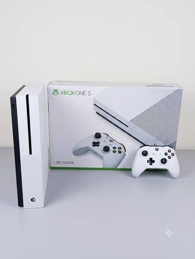 XBOX ONE S 1TB , 10/10 condition box included