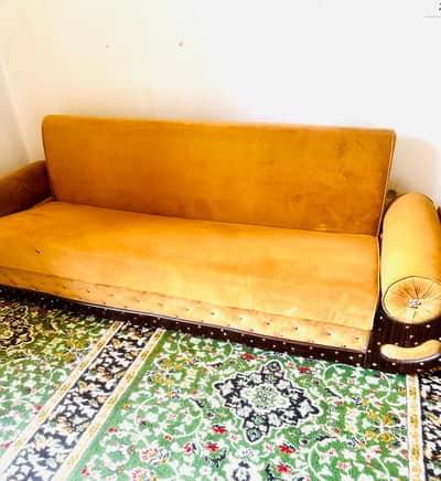 Sofa Cum Bed – 3 seater, slightly used, in good condition