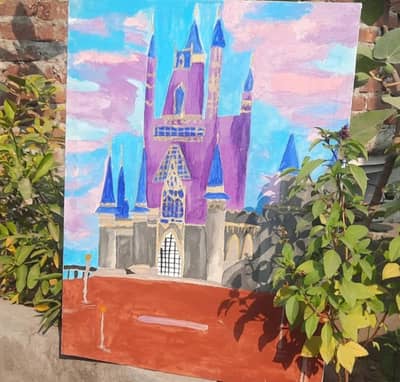 Hand-Painted Traditional Art Collection | Colorful Village & Architec
