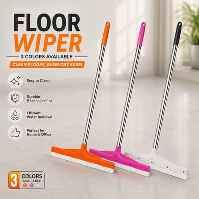 Floor wiper with pure steel pipe floor wiper with plastic frame