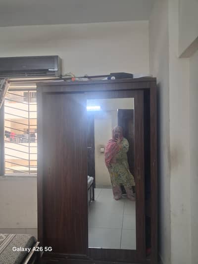 sesham patik cupboard 2 door brown colour