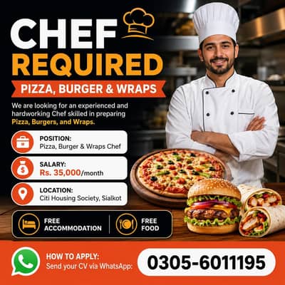 Chef Required For Restaurant || Chef Job || Ureng Hiring || Job