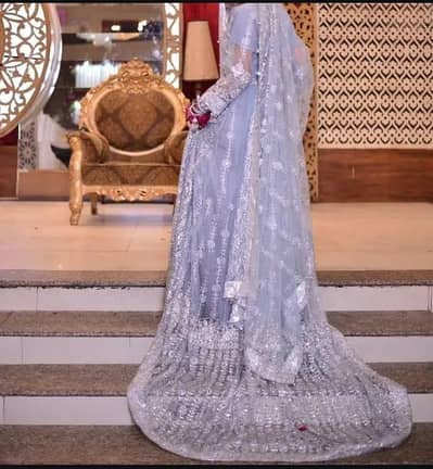 hEAVY walima bridal long tell maxi