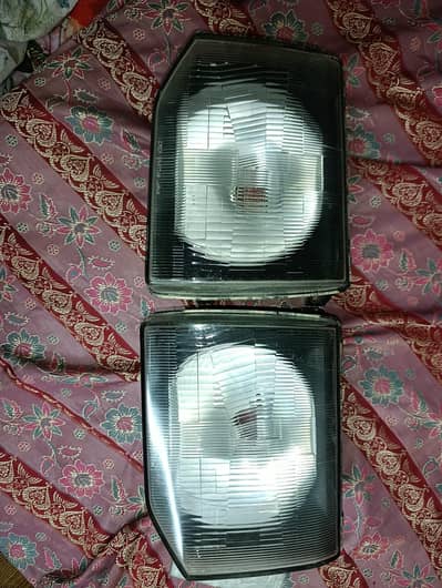 mitsubishi pajero headlights set