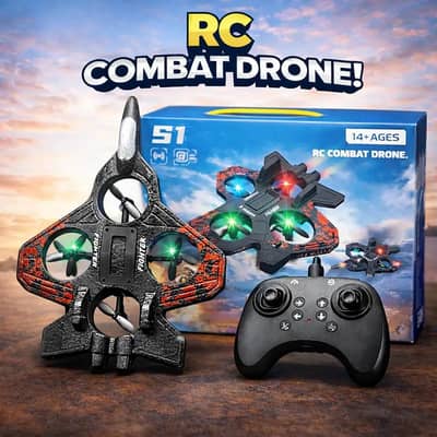 RC combat aircraft drone - remote control toy for kids