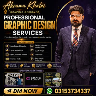 Professional Graphic Designer | Logo, UI/UX & Video Editing