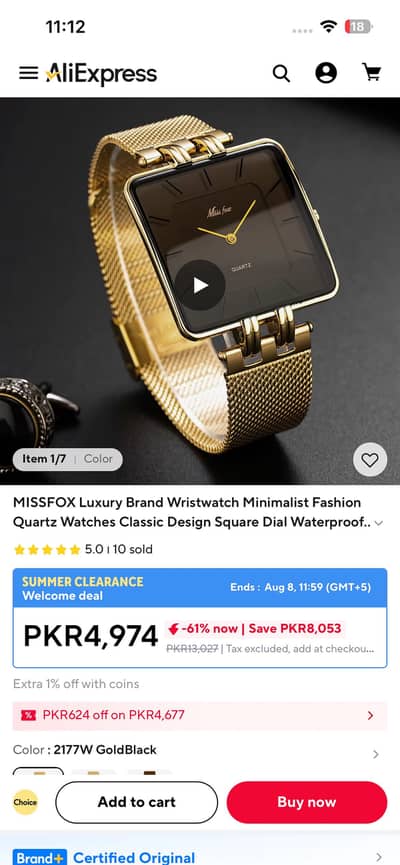 Ladies watch Miss fox
