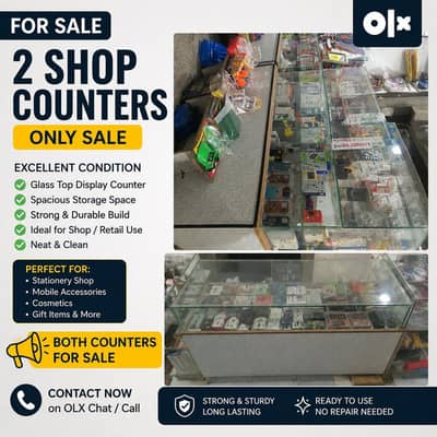 2 Shop Counters for Sale – fine Condition