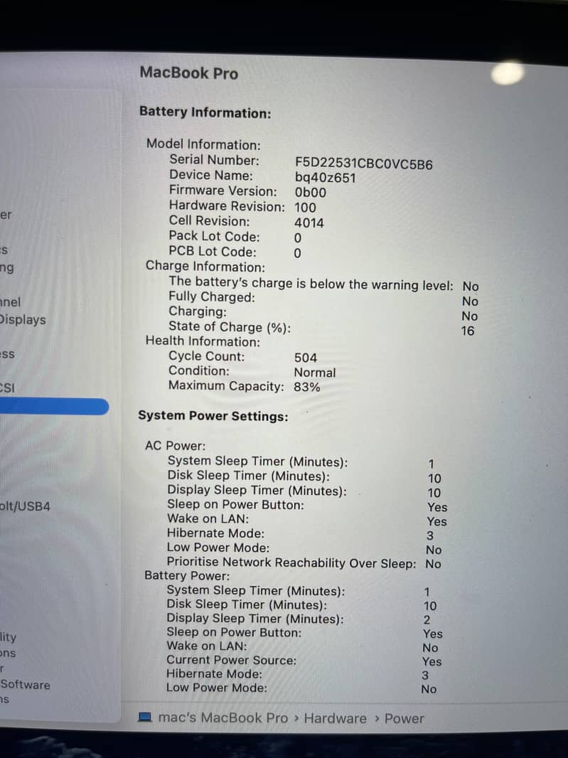 MacBook pro max 6