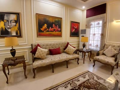 Beautiful 3 seater sofa set with one seater and side tables