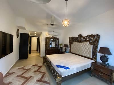 Furnished 2-Bedroom Apartment For Sale | Coral Tower Emaar Oceanfront | Higher Floor | Partial Sea View