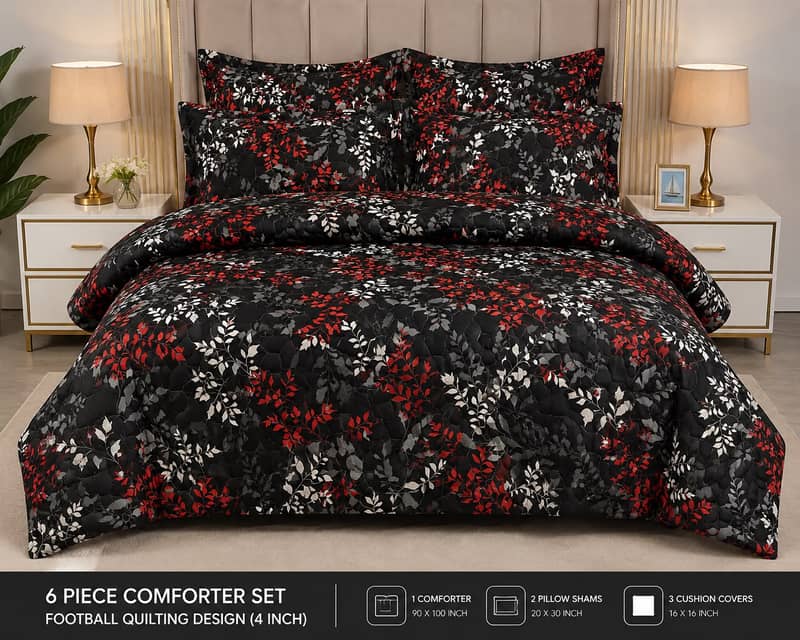 6 pcs comforter set 5
