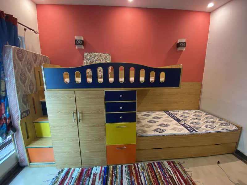 Kids Bunk bed with Study Table 0