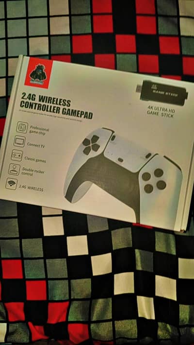 4K Ultra HD Wireless Game Stick with PS5 Style Controllers - Brand New