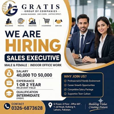 Hiring Marketing Staff | Salary 40k–50k + High Incentive