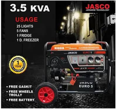 Jasco RG-6000 Generator 3.5 kva Rigid