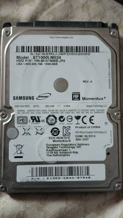 1000 GB Samsung Hard Drive for Sale