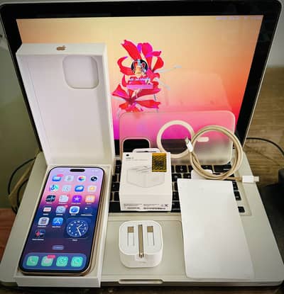 iPhone 16 Pro Max PTA-256gb Dessert Titanium with box and charger