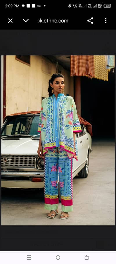 Ethnic new tagged co ord set