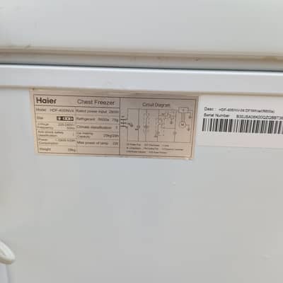 Haier inverter deep freezer Model 405
