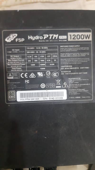 FSP Hydro PTM Pro 1200W 80+ Platinum Full Modular PSU For Sale