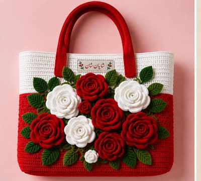 hand made croche bags