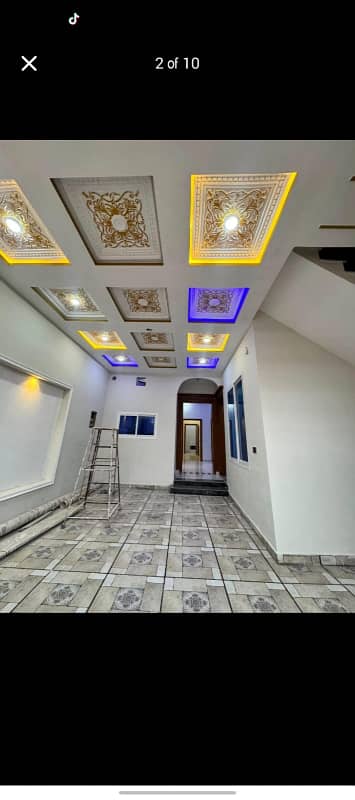 Hussan town Rafi qamar road brand new luxury 5 marly single story house for sale
