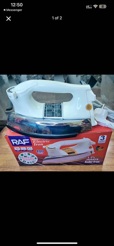 RAF 400W Inverter Solar Iron – Energy Saving & Powerful Heating